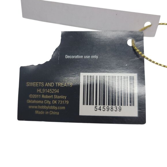 Robert Stanley Glass Bacon Ornament Decorative Glittered - Picture 6 of 6